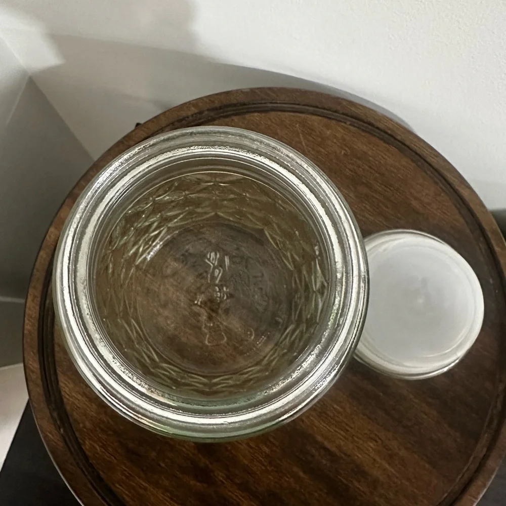 Vintage Planters Mr. Peanut Glass Jar with Lid - Diamond Pattern 8